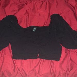 A wild fable very cropped blouse